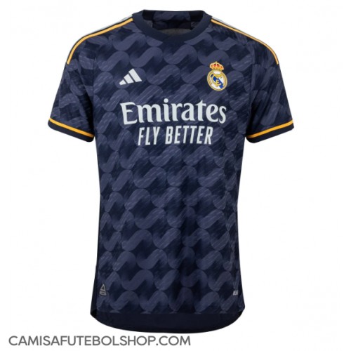 Camisa de time de futebol Real Madrid Replicas 2º Equipamento 2023-24 Manga Curta